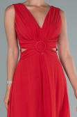 Robe de Cérémonie Mousseline Rouge DS1300