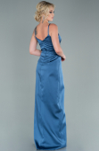 Robe De Fiançaille Longue Gris-Indigo ABU564
