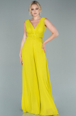 Robe de Cérémonie Mousseline Pistache vert DS1300