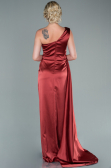 Robe De Soirée Satin Longue Marron clair ABU2173