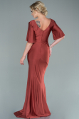 Robe de Soirée Longue Marron clair ABU2443