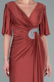 Robe de Soirée Longue Marron clair ABU2443