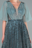 Robe de Soirée Longue Turquoise ABU2472