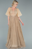 Robe de Soirée Longue Or ABU2472