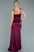 Robe de Soirée Longue Satin Couleur Cerise ABU2477