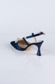 Chaussure Satin Bleu Marine AB1084