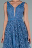Robe de Soirée Longue Indigo ABU2418