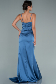 Robe de Fiançaille Longue Satin Indigo ABU2495