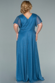 Robe de Soirée Grande Taille Longue Indigo ABU2498