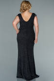 Robe de Soirée Grande Taille Longue Anthracite ABU2438