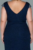 Robe de Soirée Grande Taille Longue Bleu Marine ABU2438