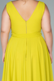 Robe Grande Taille Midi Mousseline Pistache vert ABK1467