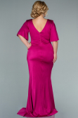 Robe Grande Taille Longue Fushia ABU2441
