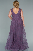 Robe de Soirée Grande Taille Longue Lavande ABU2501