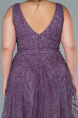 Robe de Soirée Grande Taille Longue Lavande ABU2501