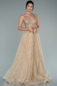Robe de Soirée Longue Or ABU2131
