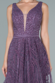 Robe de Soirée Longue Lavande ABU2418