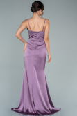 Robe de Soirée Longue Satin Lavande ABU1938