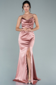 Robe de Soirée Longue Satin Pelure D'oignon ABU1938