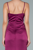 Robe de Soirée Longue Satin Couleur Cerise ABU1938