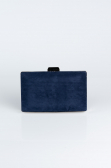 Sac de Soirée Luxe Couleur daim Bleu Marine SH801