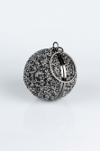 Sac de Soirée Squameuse Noir-Argent SH803