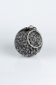 Sac de Soirée Squameuse Noir-Argent SH803