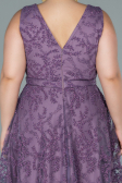 Robe de Soirée Grande Taille Longue Lavande ABU2537