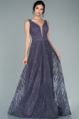 Robe de Soirée Longue Améthyste ABU2418
