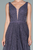 Robe de Soirée Longue Améthyste ABU2418