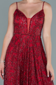 Robe de Soirée Longue Rouge Bordeaux ABU2551