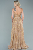 Robe de Soirée Longue Or ABU2551
