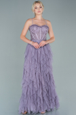 Robe de Soirée Longue Lavande ABU2552