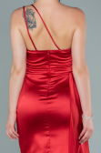 Robe de Cérémonie Courte Satin Rouge ABK1487