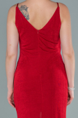 Robe de Soirée Longue Rouge ABU2496