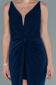 Robe de Soirée Longue Bleu Marine ABU2496