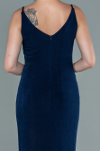 Robe de Soirée Longue Bleu Marine ABU2496