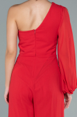 Robe de Cérémonie Longue Mousseline Rouge ABT078