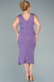 Robe de Soirée Grande Taille Midi Lavande ABK1492