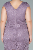 Robe Grande Taille Courte Lavande ABK010