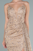 Robe de Soirée Longue Or ABU2587