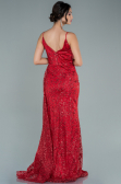 Robe de Soirée Longue Rouge ABU2587