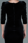 Robe de Soirée Longue Velours Noir ABU2604