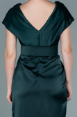 Robe De Cérémonie Satin Courte Émeraude ABK1107