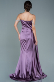 Robe de Soirée Longue Satin Lavande ABU2618