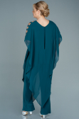 Robe De Soirée Grande Taille Mousseline Émeraude ABT080