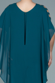 Robe De Soirée Grande Taille Mousseline Émeraude ABT080