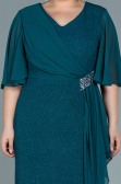 Robe de Soirée Grande Taille Longue Émeraude ABU2651