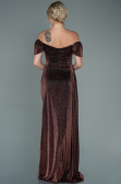 Robe de Soirée Longue Cuivre ABU2657