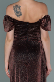Robe de Soirée Longue Cuivre ABU2657